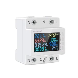 KWS 302WF WiFi 8 in 1 Power Meter 2P AC Energy Meter APP Control 170 270V 63A Voltage and Current Meter Electricity Meter Smart