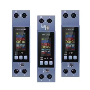 KWS 303 WiFi Power Meter Smart Switch 8 In1 Energy Meter 85 290V AC Meter Timer Relay Voltage Current Electricity Meter
