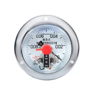 KYC-100ZT Digital Vacuum Pressure Gauge -0.1-0 MPa Axial Belt Edge Shock Resistant Magnetic Mount Industrial Meter