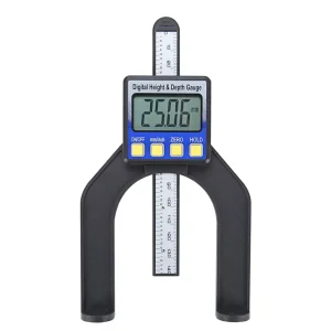 Koravo Electronic Digital Display High Accuracy Depth Gauge 0 80mm DIY Woodworking Table Saw Height Hole Measuring Caliper Made