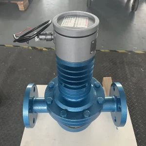 LC Positive Displacement Oval Gear Flowmeter 0.5% High Accuracy Flange Connection 24V DC Battery Supply Water Liquid