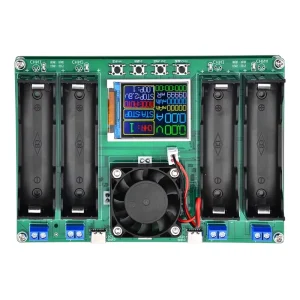 LCD Battery Capacity Tester, mAh mWh Lithium Battery Power Detector Module for 18650 Batteries, Type-C