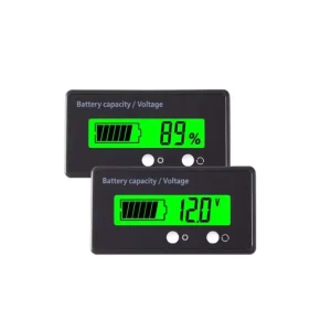 LCD Digital Battery Voltage Tester 8-100V for 12V 24V 48V 60V 72V 84V Lead Acid and Lithium Ion Batteries