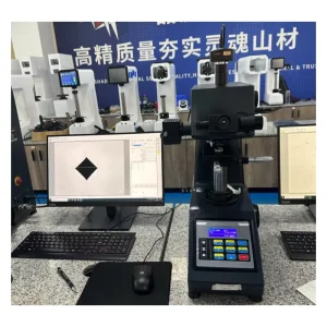 LCD Video Measuring Device Micro Vickers Hardness Tester 10x 40x Objective