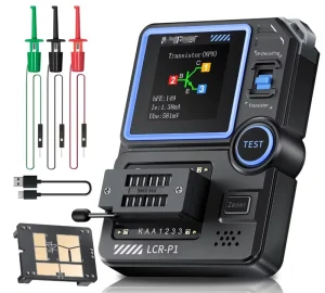 LCR-P1 Transistor Tester Auto-Identification LCR ESR Meter Diode Triode MOSFET NPN PNP Tester