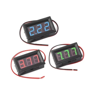 LED AC Digital Voltmeter Two Wire Voltage Panel Meter AC 70V 500V for 220V Mains Voltage Display