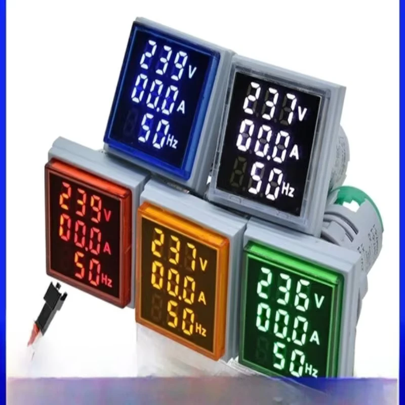 Choosing Voltage Meters for Smart and Industrial Panels 3 LED Digital Panel Meter AC DC 12V 300V Voltmeter 100A Ammeter Pilot Indicator Lamp Frequency Temperature Gauge