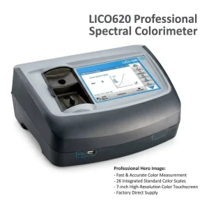 LICO620 Professional Spectral Colorimeter Liquid Color Analysis 26 Integrated Standard Color Scales 7-inch Touchscreen Halogen