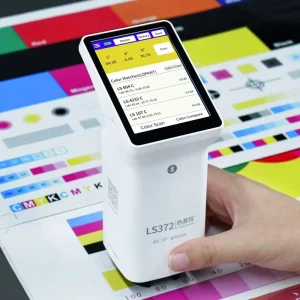 LS372 4mm Aperture Touch Screen Colorimeter App Control CIE LAB Color Difference Meter for Printing Paper Packaging