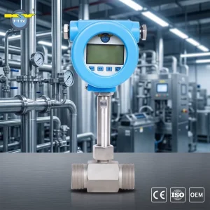 LWZ Series Stainless Steel Turbine Flow Meter +/-0.2% Accuracy 0-4000m/h Intelligent LCD Display Fuel Flowmeter Diesel Flow