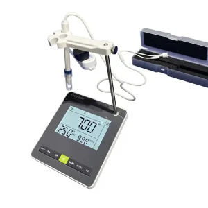 Lab Benchtop pH Meter High Precision 0.01pH Water Quality Tester with Auto Calibration