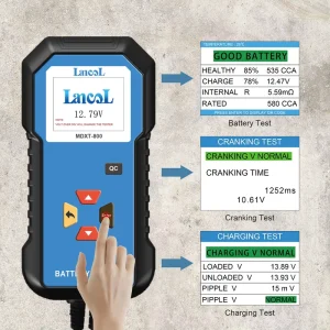 Lancol MDXT 800 12V Digital Lithium Battery Level Indicator High Quality Car Battery Tester Analyzers Battery Cca Meter
