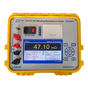 Large Current Digital Micro-Ohmmeter Portable Automatic 20A DC Winding Resistance Meter Transformer DC Resistance Tester