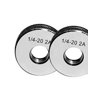 Left-Hand Metric Thread Ring Gauge 7/16-14, 16, 18, 20, 24, 28; 1/2-10; 9/16-12 Go/No-Go Gauge