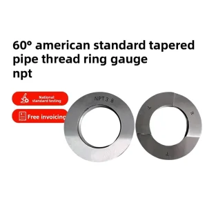 Left Turn 60 American Standard Tapered Pipe Thread Ring Gauge High Accuracy NPT1 16 1 8 1 4 3 8 1 2 5 8 3 4