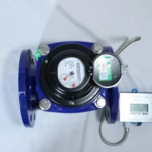 LoRaWAN AMR Water Meter Cast Iron IP68 OEM Large Caliber Low Power Consumption Construction Project