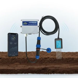LoRaWAN Multi Parameter Soil Sensor with Lithium Ion Battery Pack Temperature Humidity EC PH Wireless Soil Tester