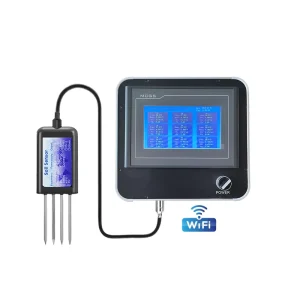 Lora Lorawan RS485 Modbus Touch Screen Datalogger Reading 4 in 1 Soil Moisture Temperature EC Salinity Sensor for Agriculture