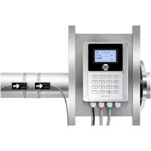 Low Power Consumption Clamp-On Aluminium Ultrasonic Flow Meter for Water/Liquid High Precision Reliable Flow Measurement High