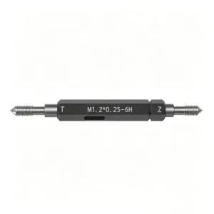 M1.2*0.25-6H Thread Plug Gauge Metric GO/NO-GO Screw Thread Measuring Tool GCr15 Material