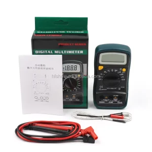 MAS830L+ Digital Multimeter 1999 Counts LCD Display CAT II 600V Certified Auto Power DC/AC Voltage