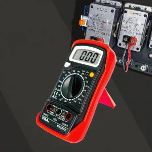 MAS830L Digital Multimeter LCD Display Double Fuses DC AC Voltmeter Ohm Volt Amp Test Meter Household Outlet Voltage Tester