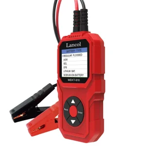MDXT-610 Battery System Check 12V Car Motorcycle Tester Multi-language TFT LCD Display Auto Sodium-ion Battery Analyzer Clamps