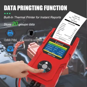 MDXT-690 12V Lithium Battery Health and Charge Tester with LCD Display