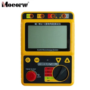 ME W0615 Ground Resistance Tester IP54 Waterproof Digital Earth Resistance Voltage Meter High Precision