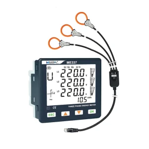 ME337 Smart Electrical Energy Quality Meter 96*96mm LCD Rogowski Coil Power Meter