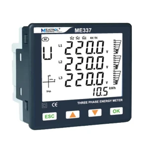 ME337 Three Phase LCD Electricity Energy Meter Multi Function Smart Power Meter