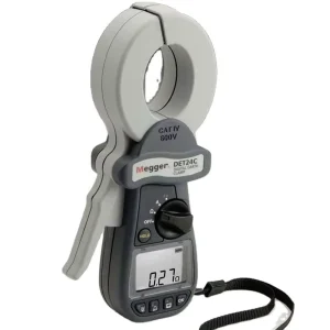 MEGGER DET24C Digital Clamp On Ground Resistance Meter with Data Storage and Downloading
