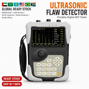 MINI-5 Ultrasonic Flaw Detector with 26dB Resolution and MP4 Video for Weld Inspection in Metal and Thin Plastic Components