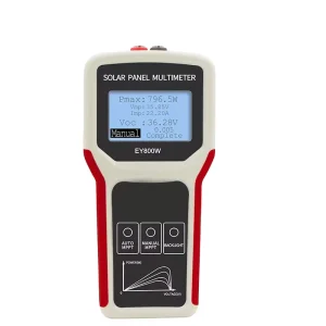 MPPT Solar LCD Panel Multimeter Smart Current Voltage Digital Power Meter Solar Panel EL400B EY800W Tester