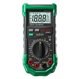 MS8261 LCD Backlight Digital Multimeter AC/DC Voltage Current Resistance Capacitance HFE Transistor Tester 3.5 Digit Multi Meter