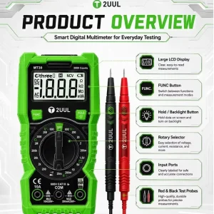 MT30 Smart Auto-Reset Digital Multimeter with LCD Display for Mobile Phone Repair