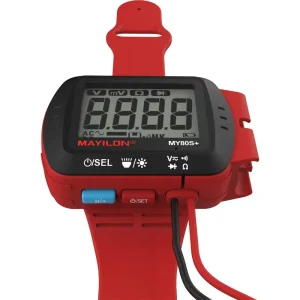 MY80S+ Wrist worn Multimeter DC ACV 300V with Type C Charge DATA HOLD RESISTANCE TEST