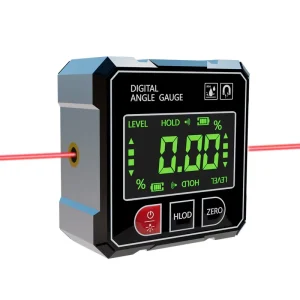 Magnetic Digital Angle Gauge Ruler Inclinometer USB Rechargeable for Geological Dip