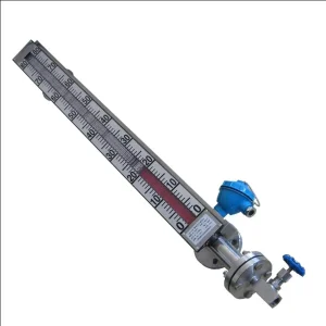 Magnetic Flap Level Gauge High Temperature Corrosion Resistant Liquid Level Indicator 5% Accuracy PE/PC/Metal Construction