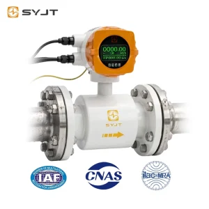 Magnetic Stainless Steel Water Flowmeter Battery Powered Electromagnetic Flow Meter