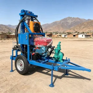 Mall Portable Full Hydraulic 150m Deep Water Well Drilling Rig Small Duty Digging Machines Borehole Water Well Drilling Machine