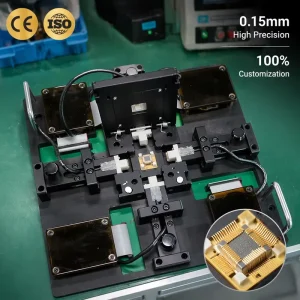 Manual Balance Semiconductor Chip Testing Equipment 0.15mm Probe Hole Aluminum Alloy 3D Test Fixture