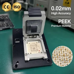 Manual Operation BGA Chip Test Socket IC Programming Burn in Jig Semiconductor Testing Equipment Clamshell Testing Machine