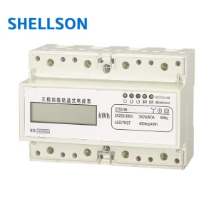 Manufacturing Three Phase Din Rail Energy Meter LCD Display Electricity Smart Home Use 3 Phase Electric Meter Energy Meters