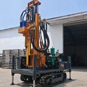 Max 230m Diesel Rotary Water Well Drilling Rig with Motor High Mobility Construction Equipment