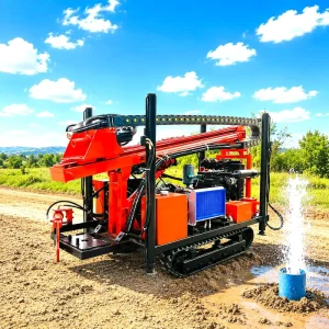 Max 300 M Deep Water Well Drilling Rig Machine Crawler Type Water Well Borehole Drilling Machine for Hard Rocks