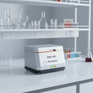 Maximum Power Pre calibrated Benchtop XRF Spectrometer EDX V61 SDD Detector 50kv X ray Source External Vacuum Pump for Mineral