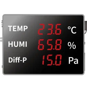 Measuring Instrument with LED Display for Differential Pressure