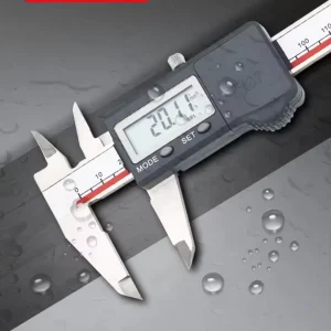 Metal-Body Digital Vernier Caliper, Inch/Metric, 150 mm, 200 mm, or 300 mm