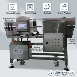 Metal Detector Multi Frequency Auto Balanced Metal Contaminants Detection with Touch Screen